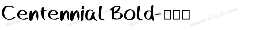 Centennial Bold字体转换